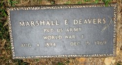 Marshall Edward Deavers 