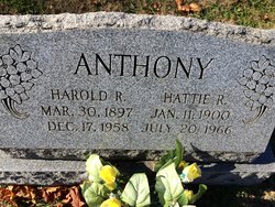 Harold R Anthony 
