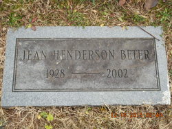 Jean <I>Henderson</I> Beter 