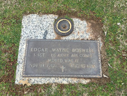 Edgar W “Wayne” Boswell 