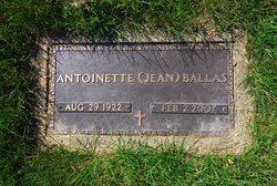 Antoinette “Jean” <I>Juliana</I> Ballas 