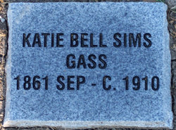 Katie Bell “Kate” <I>Sims</I> Gass 