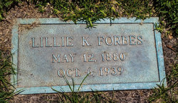 Lillie Klaber <I>Jones</I> Forbes 