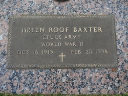 Helen <I>Roof</I> Baxter 