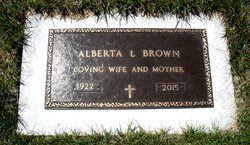Alberta L <I>Johnson</I> Brown 