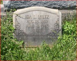 Ida Ernestine <I>Leiss</I> Miltz 