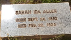 Sarah Ida <I>Hollis</I> Allen 