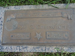 Sarah <I>Garrison</I> Covington 