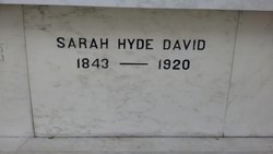 Sarah Arminda <I>Hyde</I> David 