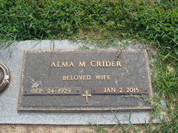 Alma Maxine <I>Adams</I> Crider 