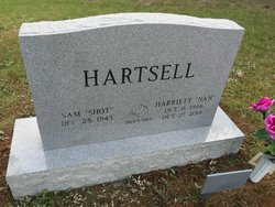 Harriett Nan <I>Williams</I> Hartsell 