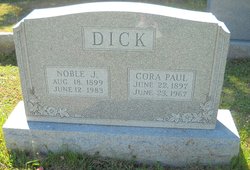 Cora Genevieve <I>Paul</I> Dick 