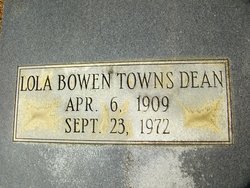 Lola Bowen <I>Towns</I> Dean 