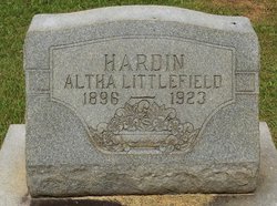 Altha Marie <I>Littlefield</I> Hardin 