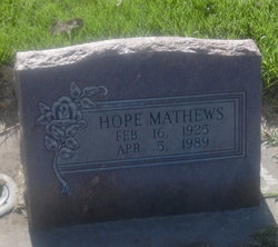 Althea Hope <I>Platts</I> Mathews 