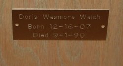 Doris <I>Wesmore</I> Welch 