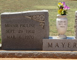 Minnie Pauline <I>Schindler</I> Mayer 