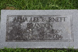Alma Lee <I>Burnett</I> Brandon 