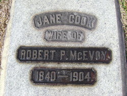 Jane <I>Cook</I> McEvoy 