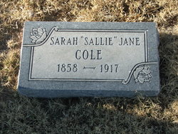 Sarah Jane “Sallie” <I>Alexander</I> Cole 
