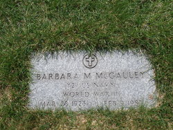 Barbara M McGauley 