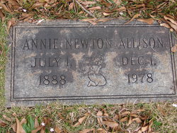 Annie <I>Newton</I> Allison 