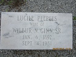 Lucille <I>Peeples</I> Ginn 