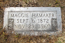 Margaret “Maggie” <I>Davis</I> Hamaker 