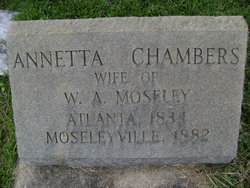 Annetta <I>Chambers</I> Moseley 
