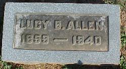 Lucy Belle <I>Drane</I> Allen 