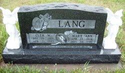 Mary Ann <I>Schmeidler</I> Lang 