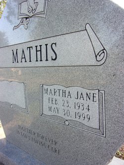 Martha Jane <I>Morehead</I> Mathis 