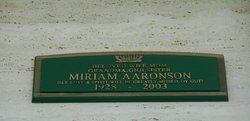Miriam <I>Levin</I> Aaronson 