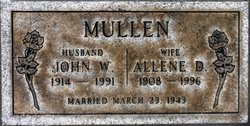 Allene Dorothy <I>Jones</I> Mullen 