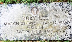 Ruby Lee <I>Dishman</I> Gillson 