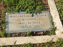 Margaret Ann <I>Bradshaw</I> McGinnis 
