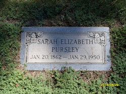 Sarah Elizabeth Pursley 