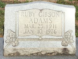 Ruby <I>Gibson</I> Adams 