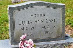 Julia Ann <I>Badger</I> Cash 