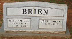 Jane Ellen <I>Gowan</I> Brien 