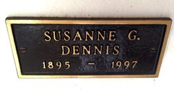 Susanne Gertrude <I>Curtiss</I> Dennis 