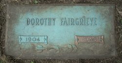 Dorothy Goodrich <I>Patterson</I> Fairgrieve 