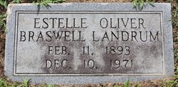 Estelle <I>Oliver</I> Braswell Landrum 