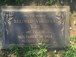 Mildred Virginia <I>Felton</I> Yost 