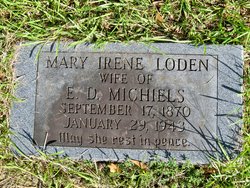 Mary Irene <I>Loden</I> Michiels 