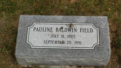 Pauline Louise <I>Baldwin</I> Field 