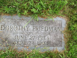 Dorothy Louise <I>Robbins</I> Friedman 