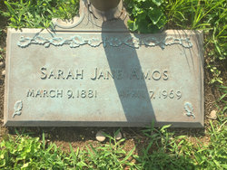 Sarah Jane <I>Stewart</I> Amos 