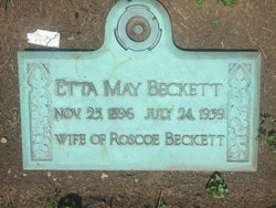 Etta May <I>Smith</I> Beckett 