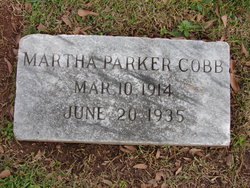 Martha <I>Parker</I> Cobb 